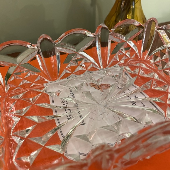 Cut crystal dish - Picture 3 of 3
